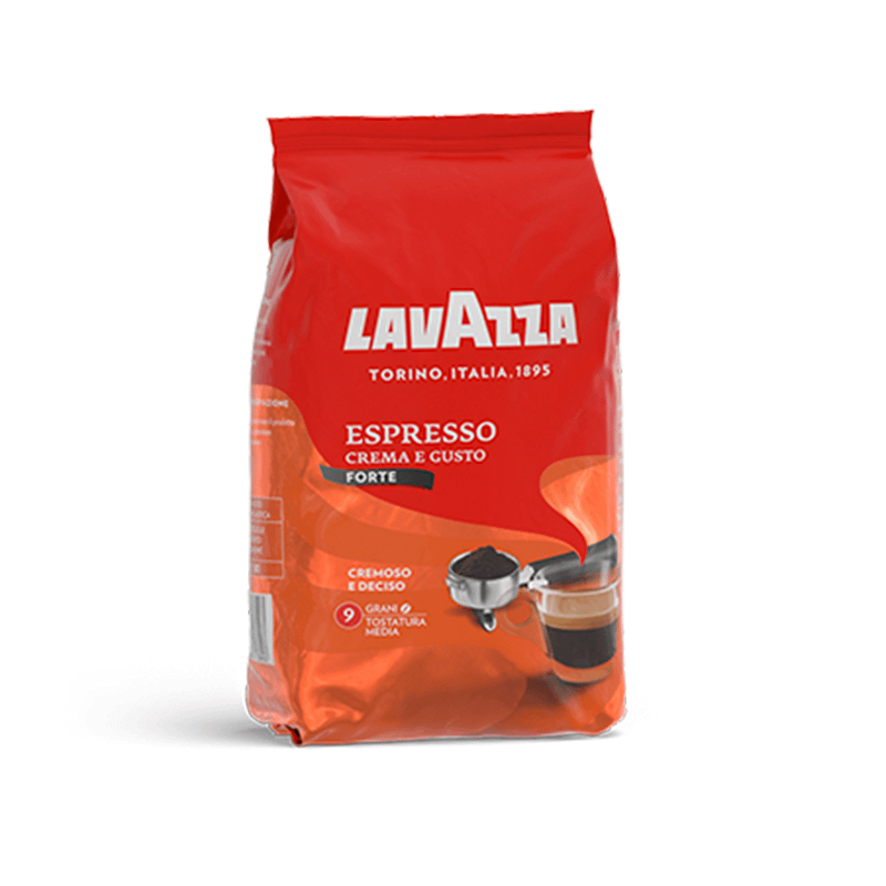 Caffè in grani Crema e Gusto Forte Lavazza - 1kg | La dispensa di Morsy